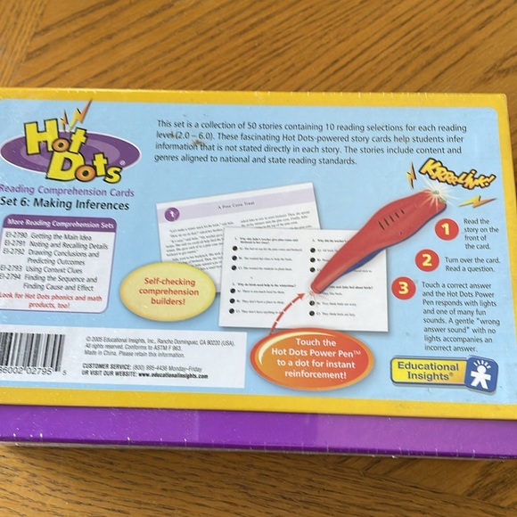 Hot Dots Reading Comprehension Cards Set 6 Making Inferences - Picture 3 of 3